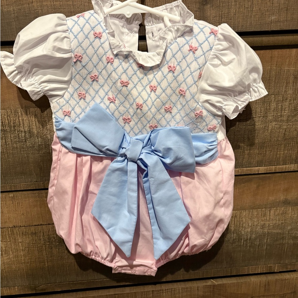 Pink and Blue Smock